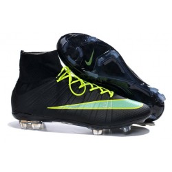 Cristiano Ronaldo Nike Scarpa da Calcio Mercurial Superfly 4 FG Nero Verde
