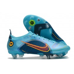 Nike Mercurial Vapor 14 Elite SG Pro Blu Cloro Arancione Laser Marina