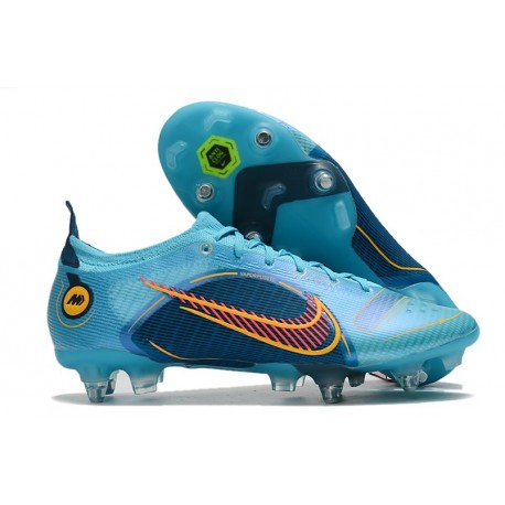 Nike Mercurial Vapor 14 Elite SG Pro Blu Cloro Arancione Laser Marina