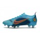Nike Mercurial Vapor 14 Elite SG Pro Blu Cloro Arancione Laser Marina