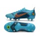 Nike Mercurial Vapor 14 Elite SG Pro Blu Cloro Arancione Laser Marina