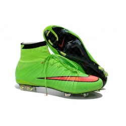 Cristiano Ronaldo Nike Scarpa da Calcio Mercurial Superfly 4 FG Verde Rosso