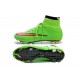 Cristiano Ronaldo Nike Scarpa da Calcio Mercurial Superfly 4 FG Verde Rosso
