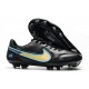 Nike Tiempo Legend 9 Elite FG Nuovo Nero Oro Blu