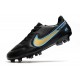 Nike Tiempo Legend 9 Elite FG Nuovo Nero Oro Blu