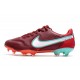 Nike Tiempo Legend 9 Elite FG Nuovo Team Rosso Bianco Ibisco Mistico