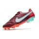Nike Tiempo Legend 9 Elite FG Nuovo Team Rosso Bianco Ibisco Mistico