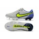 Nike Tiempo Legend 9 Elite FG Nuovo Grigio Nebbia Volt Zaffiro