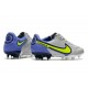 Nike Tiempo Legend 9 Elite FG Nuovo Grigio Nebbia Volt Zaffiro
