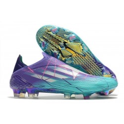 adidas X Speedflow+ FG Scarpa Viola Rush Argento Metallico Menta Rush