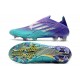 adidas X Speedflow+ FG Scarpa Viola Rush Argento Metallico Menta Rush