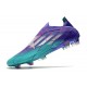 adidas X Speedflow+ FG Scarpa Viola Rush Argento Metallico Menta Rush