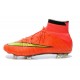 Nike Nuove Scarpe Calcio Mercurial Superfly CR7 FG Arancio Oro
