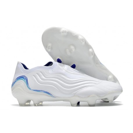 adidas Copa Sense+ FG Scarpa Bianco Hi Res Blu Legacy Indigo