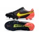 Nike Tiempo Legend 9 Elite FG Nuovo Nero Giallo Rosso