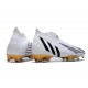 Scarpe da calcio adidas PREDATOR EDGE+ FG Bianco Nero Oro