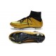 Cristiano Ronaldo Nike Scarpa da Calcio Mercurial Superfly 4 FG Oro Nero Giallo