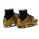 Cristiano Ronaldo Nike Scarpa da Calcio Mercurial Superfly 4 FG Oro Nero Giallo