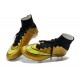 Cristiano Ronaldo Nike Scarpa da Calcio Mercurial Superfly 4 FG Oro Nero Giallo