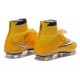 Nike Nuove Scarpe Calcio Mercurial Superfly CR7 FG Giallo Bianco