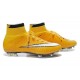 Nike Nuove Scarpe Calcio Mercurial Superfly CR7 FG Giallo Bianco