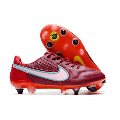Nike Tiempo Legend IX Elite SG Pro Team Rosso Bianco Ibisco Mistico