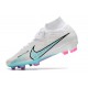 Nike Zoom Mercurial Superfly 9 Elite FG Bianco Blu