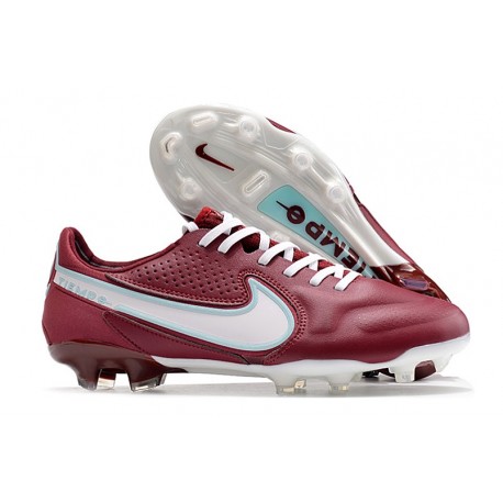 Nike Tiempo Legend 9 Elite FG Nuovo Team Rosso Bianco Ibisco Mistico