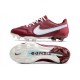 Nike Tiempo Legend 9 Elite FG Nuovo Team Rosso Bianco Ibisco Mistico