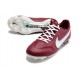 Nike Tiempo Legend 9 Elite FG Nuovo Team Rosso Bianco Ibisco Mistico