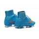 Nike Nuove Scarpe Calcio Mercurial Superfly CR7 FG Blu Arancio