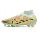 Nike Zoom Mercurial Superfly IX Elite AG Verde Orzo Blu Nerastro Arancione Total