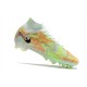 Nike Zoom Mercurial Superfly IX Elite AG Verde Orzo Blu Nerastro Arancione Total