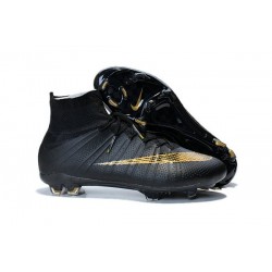 Scarpini da Calcio Nike Mercurial Superfly FG ACC Nero Oro