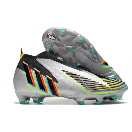 Scarpe da calcio adidas PREDATOR EDGE+ FG Argento Nero Giallo