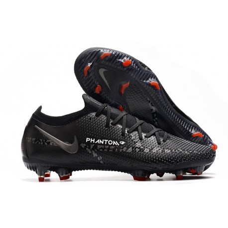 Nike Phantom GT 2 Elite FG Nero Grigio Fumo Scuro Summit Bianco