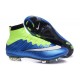 Cristiano Ronaldo Nike Scarpa da Calcio Mercurial Superfly 4 FG Blu Verde Bianco