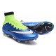 Cristiano Ronaldo Nike Scarpa da Calcio Mercurial Superfly 4 FG Blu Verde Bianco