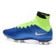 Cristiano Ronaldo Nike Scarpa da Calcio Mercurial Superfly 4 FG Blu Verde Bianco