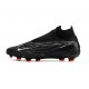 Scarpe Nike Phantom GX Elite DF FG Nero Summit Bianco Grigio Fumo Scuro