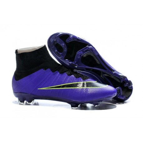 Nike Nuove Scarpe Calcio Mercurial Superfly CR7 FG Viola Nero
