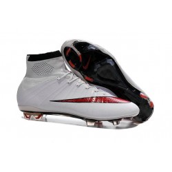 Scarpini da Calcio Nike Mercurial Superfly FG ACC Bianco Rosso