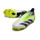 Scarpa adidas Predator Accuracy+ FG Bianco Nero Core Limone Lucido