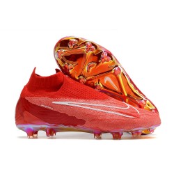 Scarpe Nike Phantom GX Elite DF FG Rosso Bianco