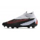 Scarpe Nike Phantom GX Elite DF FG Nero Grigio Rosso