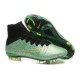 Nike Nuove Scarpe Calcio Mercurial Superfly CR7 FG Verde Oro Nero