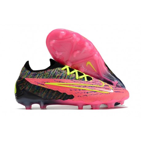 Scarpa Nike Phantom GX Elite FG Rosa Nero Amarillo