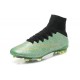 Nike Nuove Scarpe Calcio Mercurial Superfly CR7 FG Verde Oro Nero