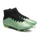 Nike Nuove Scarpe Calcio Mercurial Superfly CR7 FG Verde Oro Nero