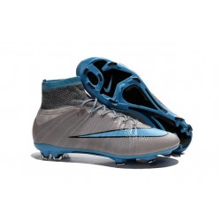 Scarpini da Calcio Nike Mercurial Superfly FG ACC Grigio Blu